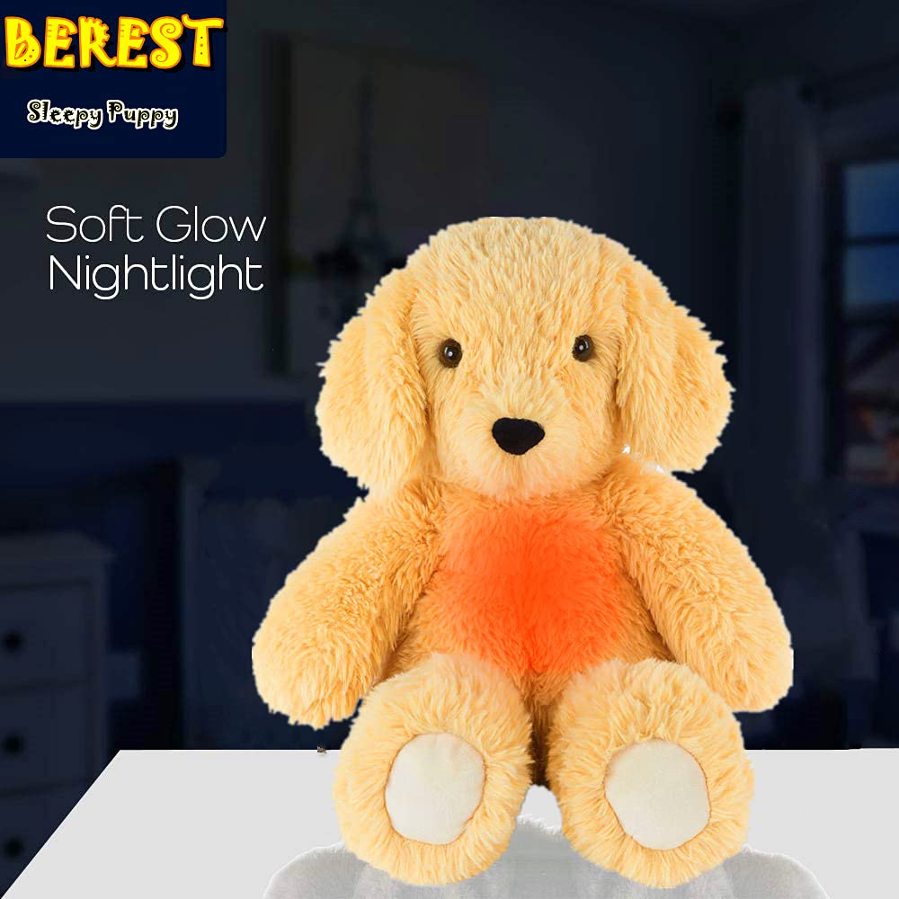 BEREST Baby Cry Sensor Sleepy Dog Sleep Soother Sleeping Aid White Noise Infant Stuffed Animal