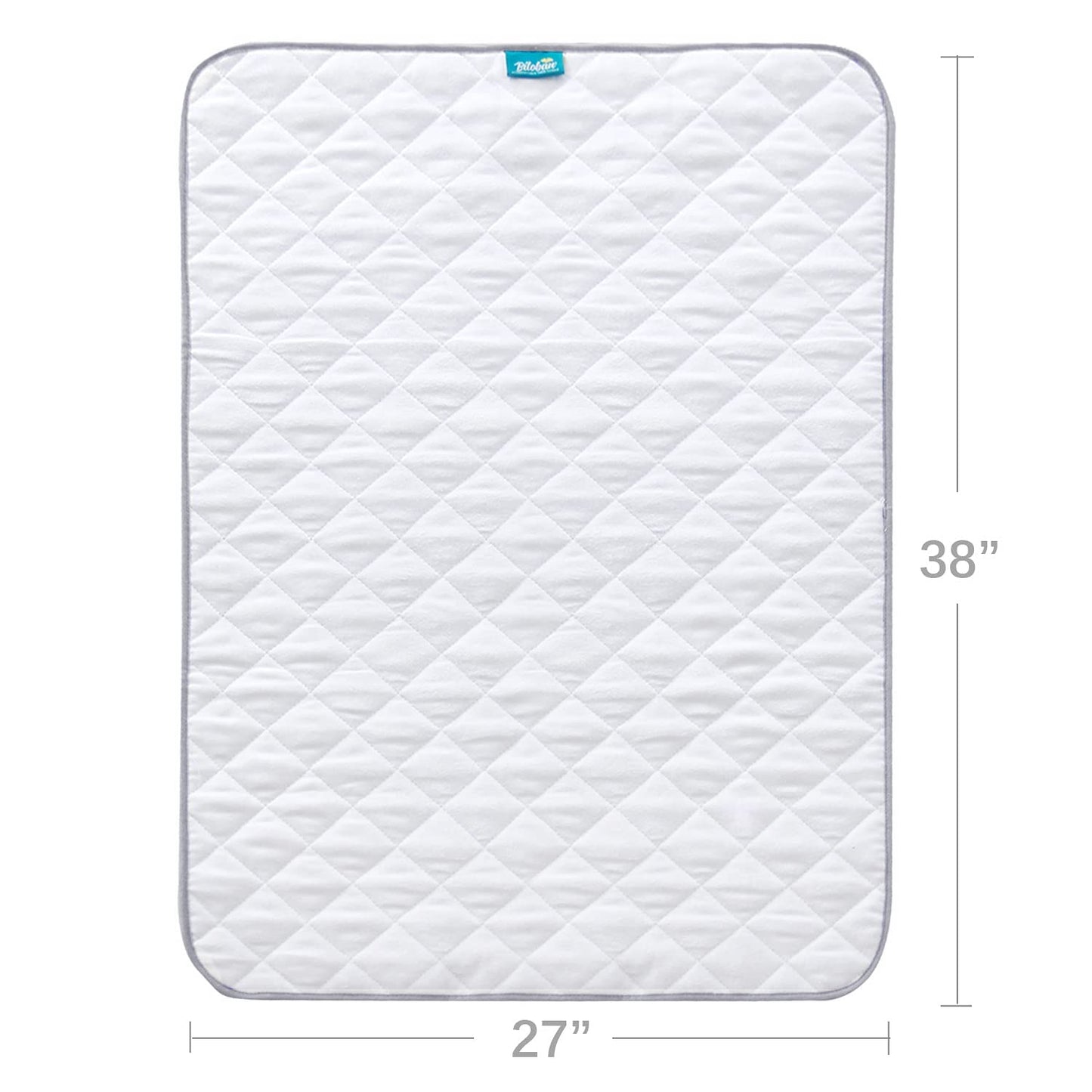 Waterproof Crib Mattress Protector 27" x 38", Non-Slip & Sturdy Mattress Pad Mat, 4 Layers