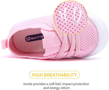 BMCiTYBM Baby Shoes Boy Girl Infant Sneakers Non-Slip First Walkers 6 9 12 18 24 Months