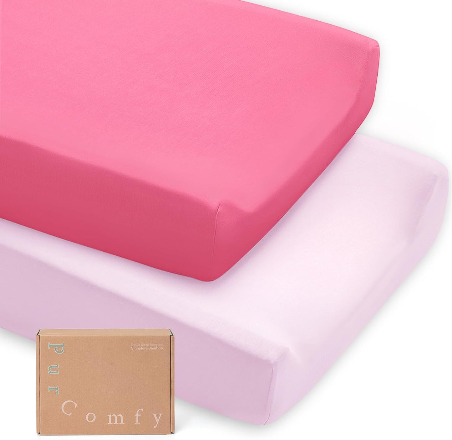 Supersoft Diaper Changing Pad Covers, 2-Pack Premium Bamboo Viscose Change Table Pad Covers for