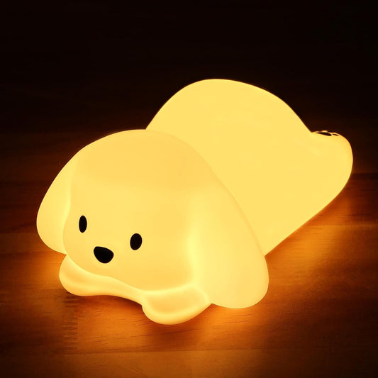 Tremdwoto Dog Night Light for Kids,Cute Colorful Night Light Baby Girl Squishy Night Light Lamp 1/3