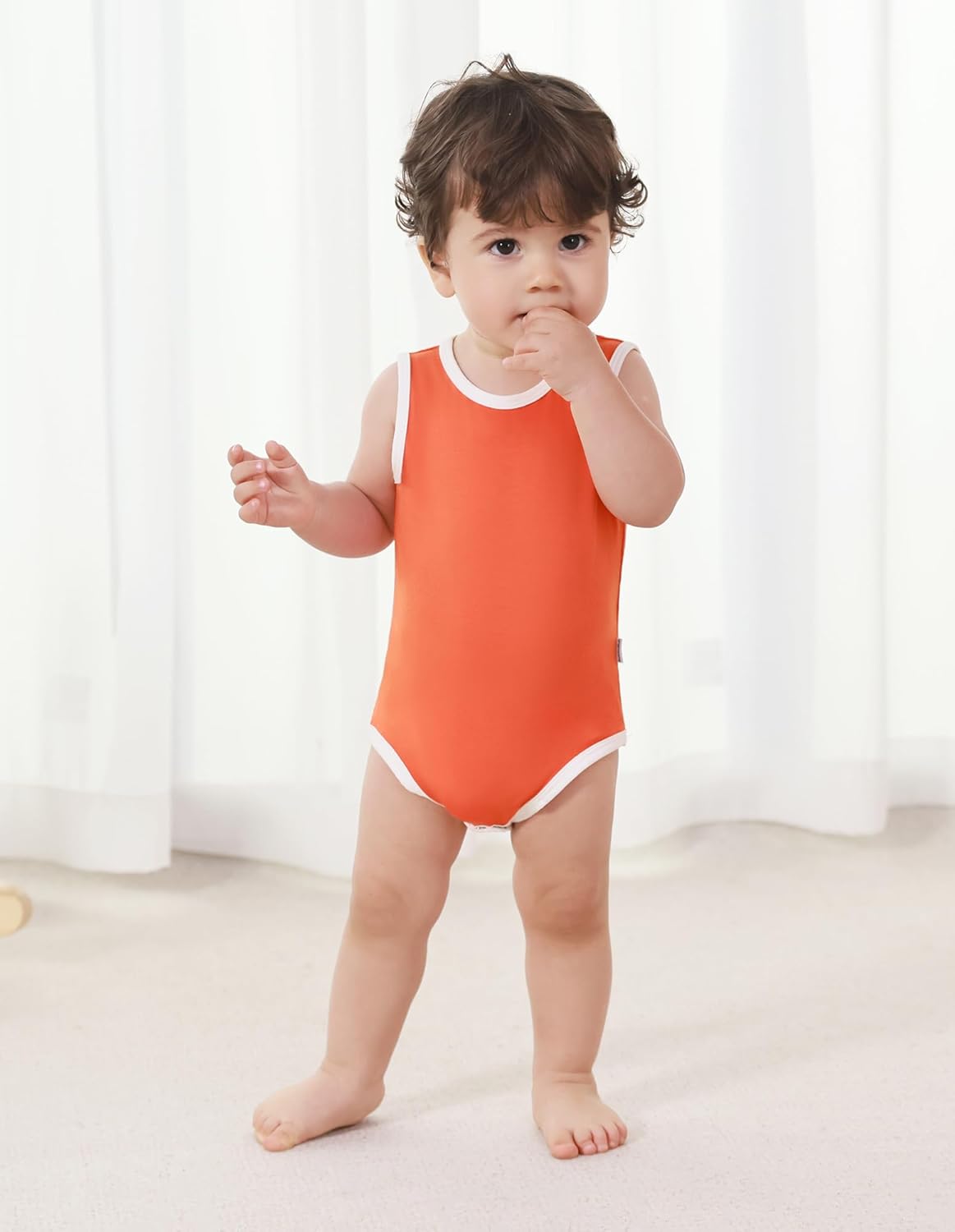 Baby Boy Girl Pajamas Toddler Infant Unisex Sleeveless Sleep Bodysuit Sleepwear Newborn Snap Snug