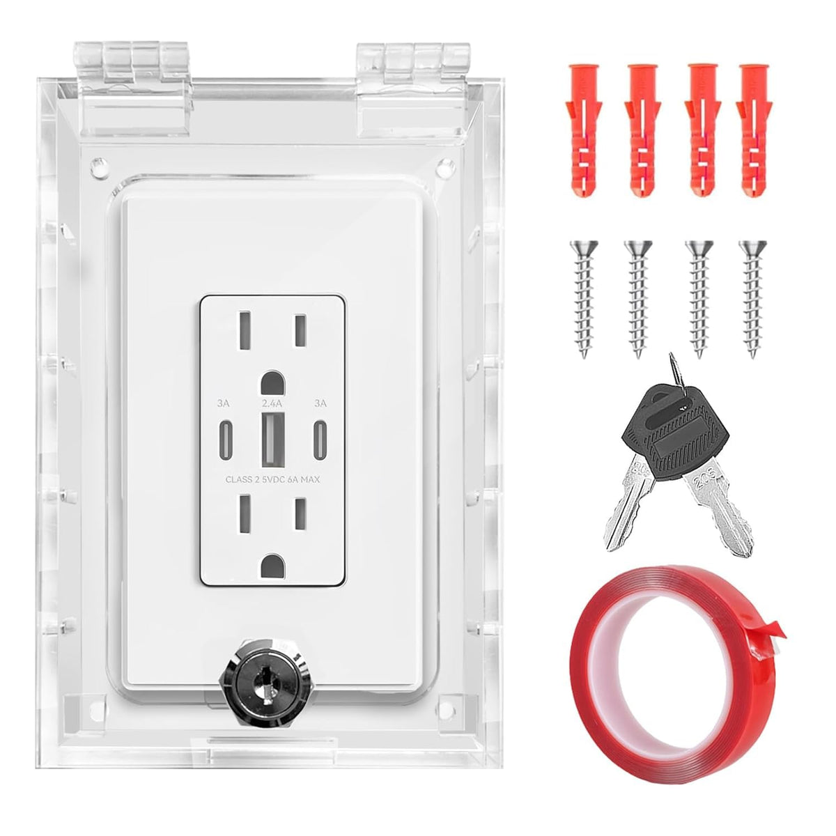 Smart Home Switch Cover,Baby Proof Light Outlet Covers,Child Safety Switch Plate Guard,Wall Plug
