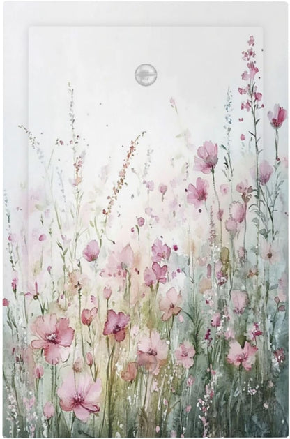 Light Switch Cover Plate Wildflower Botanical Watercolor Floral 1 Gang No Device Blank Electrical