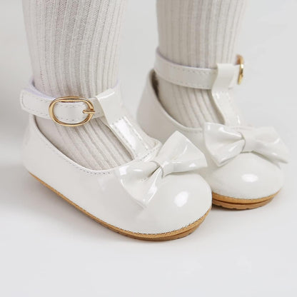 Baby Shoes Mary Jane Flats Non Slip Soft Sole Infant Toddler Sneakers First Walkers Party Christmas