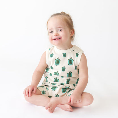 PARADE Organic Tank Rompers - Signature Prints