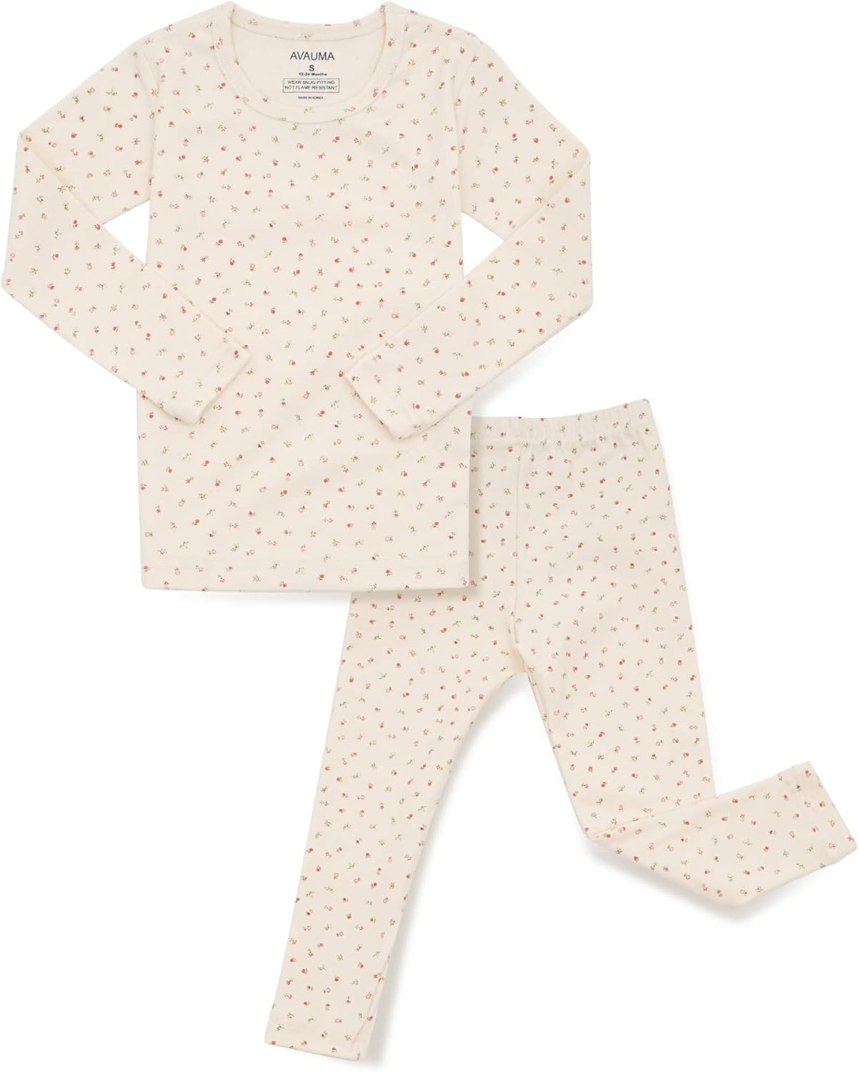 AVAUMA Baby Boys Girls Pajama Set 6M-7T Kids Cute Toddler Snug fit Pattern Design Pjs Cotton