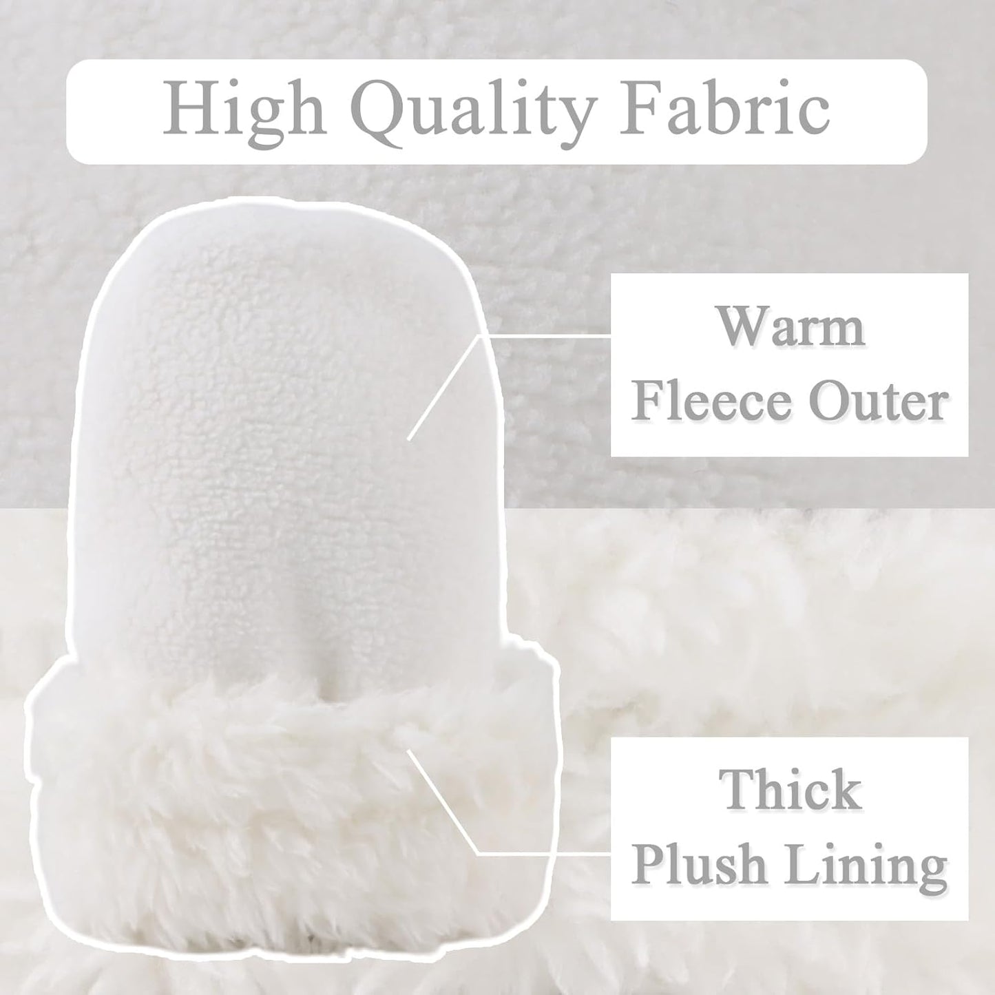 Zsedrut No Scratch Baby Mittens Toddler Infant Fleece Lined Gloves Winter Warm Mitten for Baby Boys