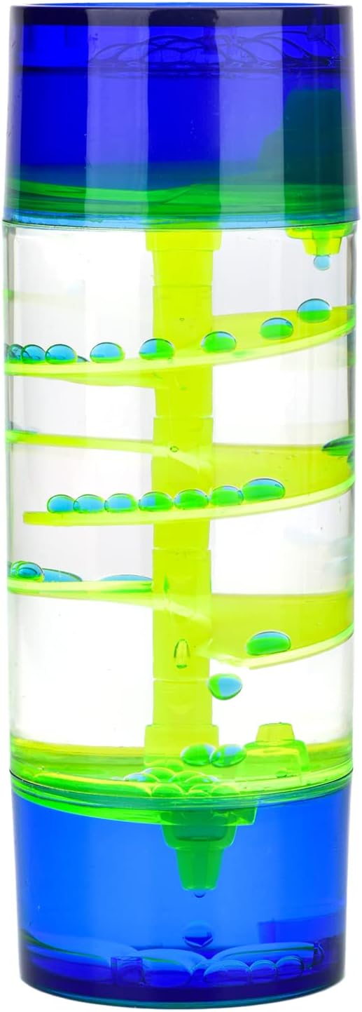 Liquid Motion Bubbler,1 Pack Cylinder Liquid Timer for Sensory Play,Calming Relaxing Fidget Water
