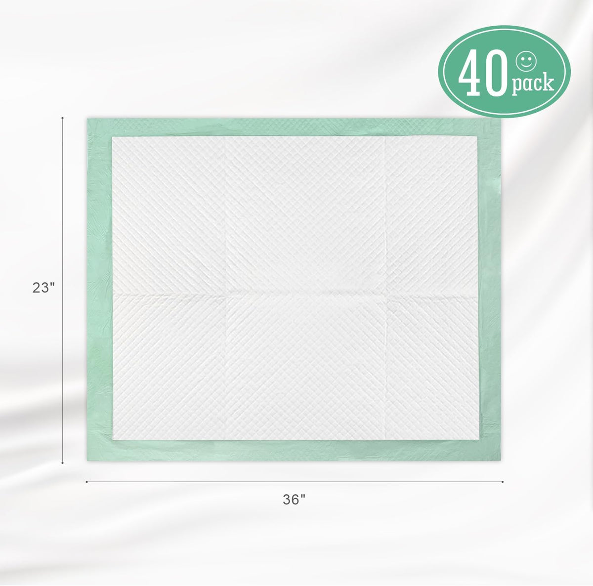Disposable Underpads with Adhesive Tapes 23'' X 36'' Chucks Pads Heavy Absorbency Incontinence