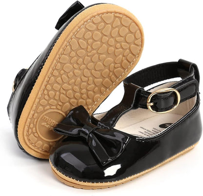 Baby Shoes Mary Jane Flats Non Slip Soft Sole Infant Toddler Sneakers First Walkers Party Christmas