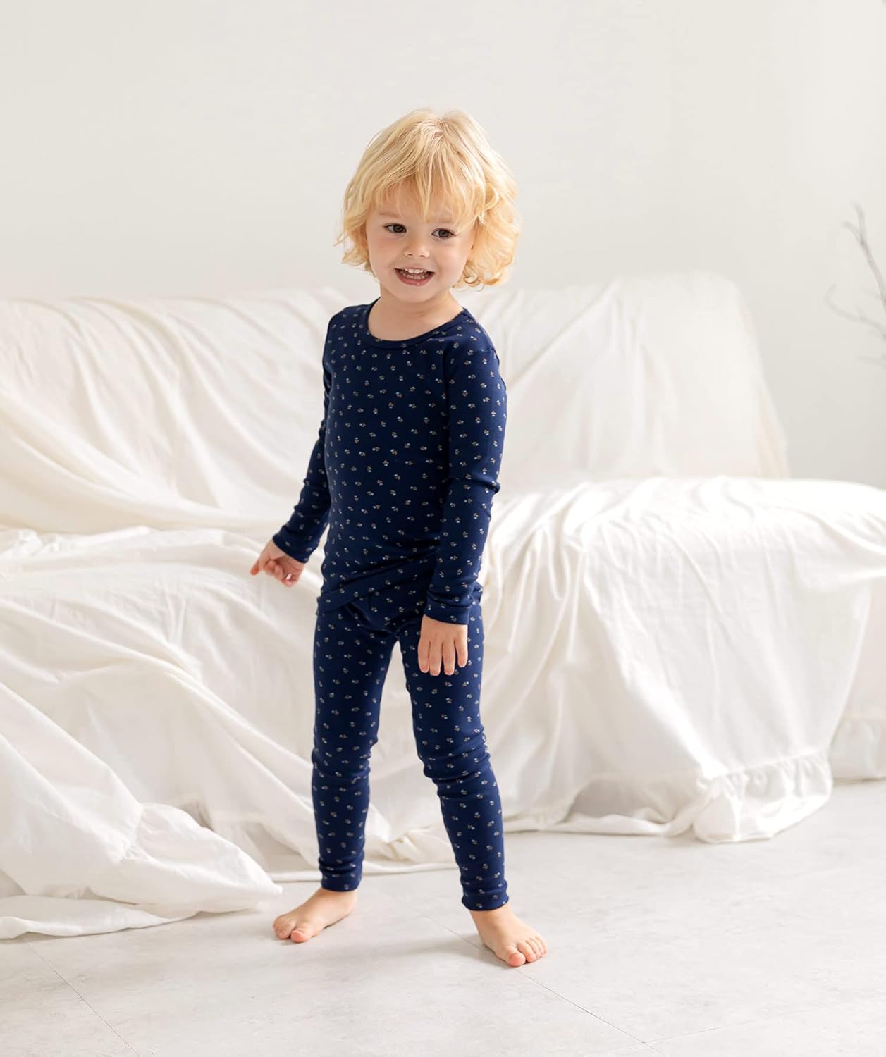 AVAUMA Baby Boys Girls Pajama Set 6M-7T Kids Cute Toddler Snug fit Pattern Design Pjs Cotton