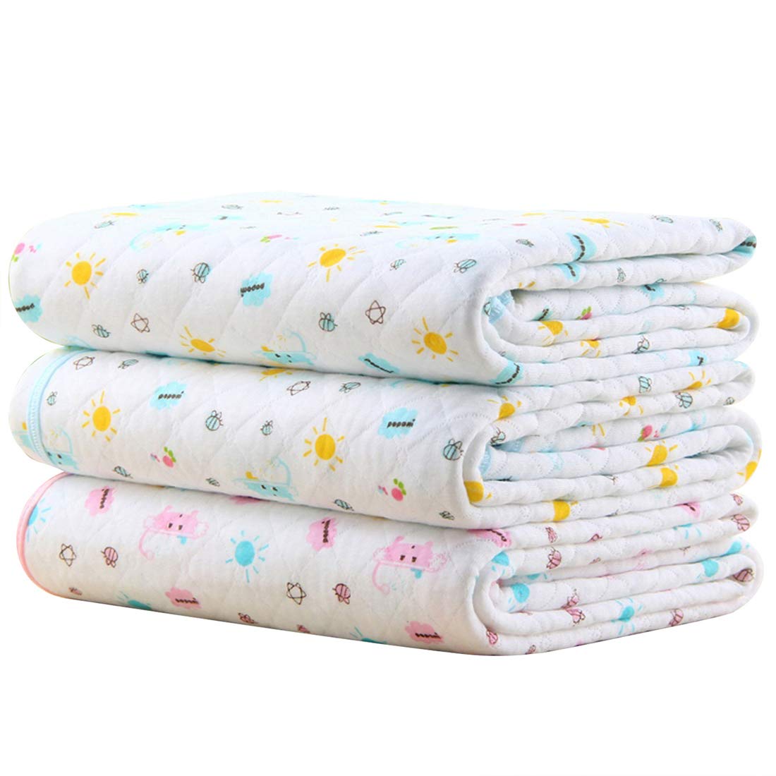 MBJERRY Waterproof Changing Pads Portable - Breathable Leak Proof Mattress Pad Protector Baby