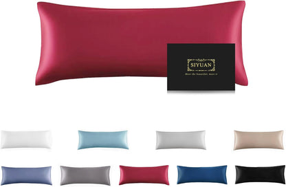 Mulberry Silk Pillowcase for Hair and Skin,Cooling Silk Pillow Case with Hidden Zipper,Allergen