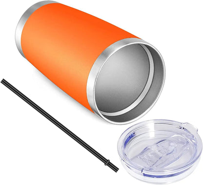 VEGOND 20oz Tumbler with Lid and Straw Stainless Steel Tumbler Cup Bulk Vacuum Insulated Double