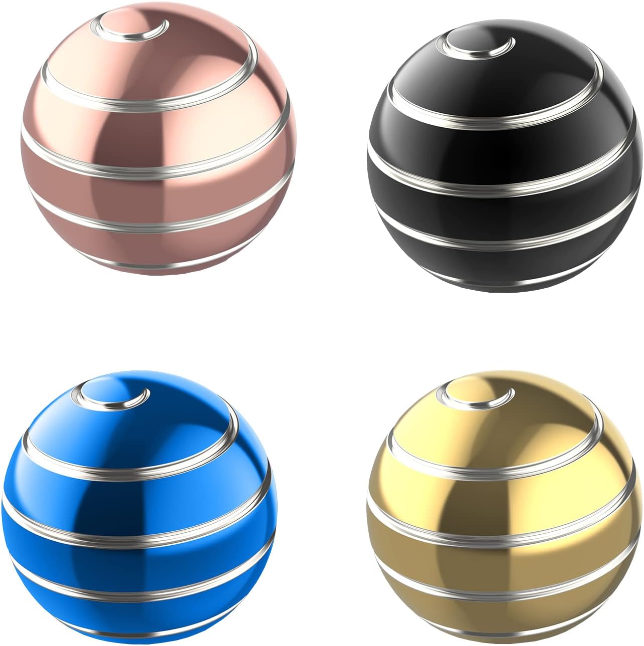 Kinetic Desk Toy Ball, 1.54'' Kinetic Desktop Spinning Toys, Optical Illusion Fidget Toys Gadgets