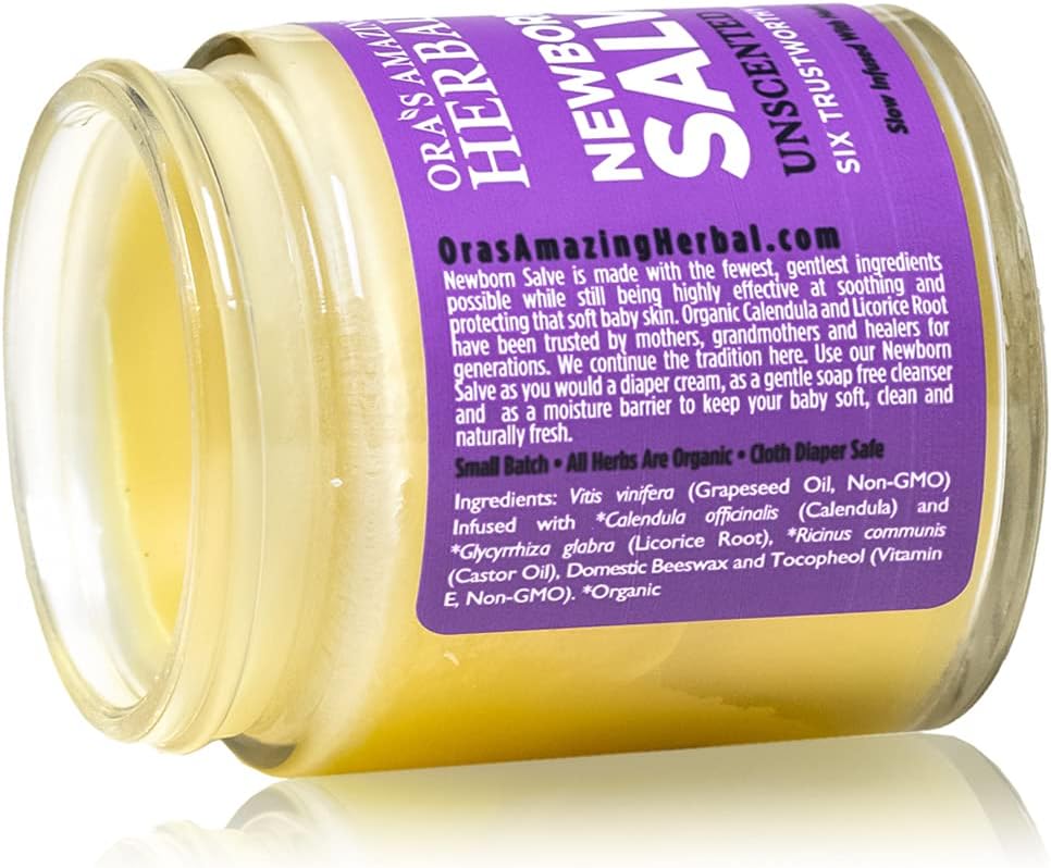 Ora's amazing Herbal, Newborn Salve, Diaper Rash Cream, Calendula Baby Balm, EWG Verified Baby