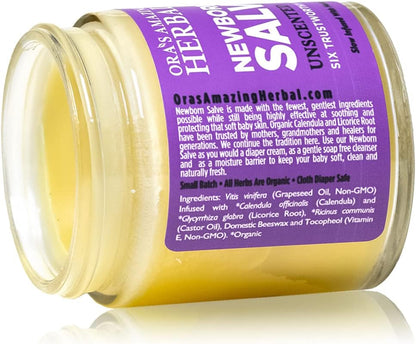 Ora's amazing Herbal, Newborn Salve, Diaper Rash Cream, Calendula Baby Balm, EWG Verified Baby