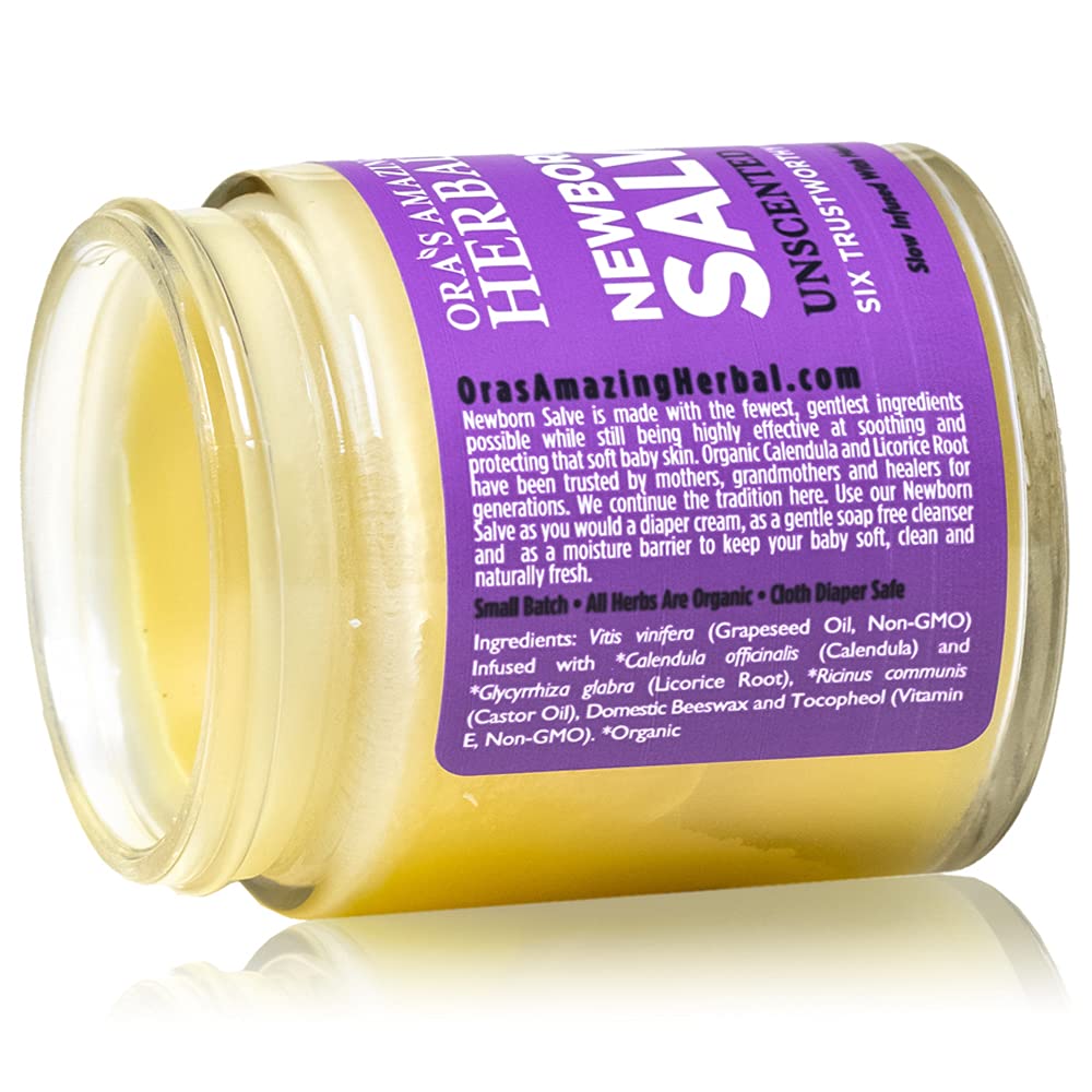 Ora's amazing Herbal, Newborn Salve, Diaper Rash Cream, Calendula Baby Balm, EWG Verified Baby