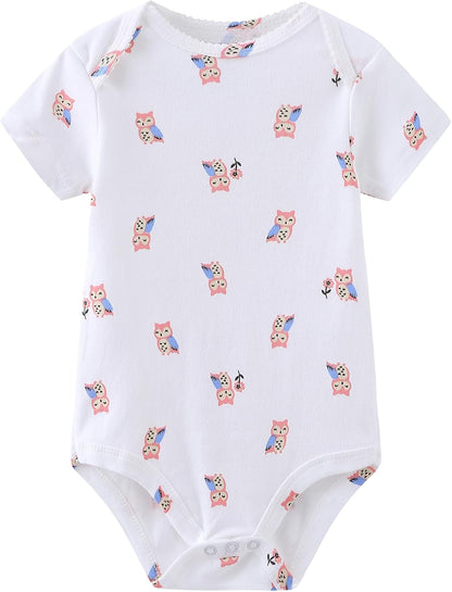 Baby Bodysuit and Pant Set 10-pcs Cotton Soft Newborn Boy Girl Clothes Outfits
