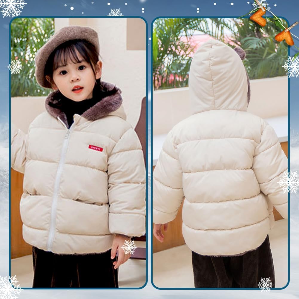 Fairy Baby Infant Baby Winter Coat Cute Teddy Bear Hooded Jacket Warm Fleece Outerwear Windproof