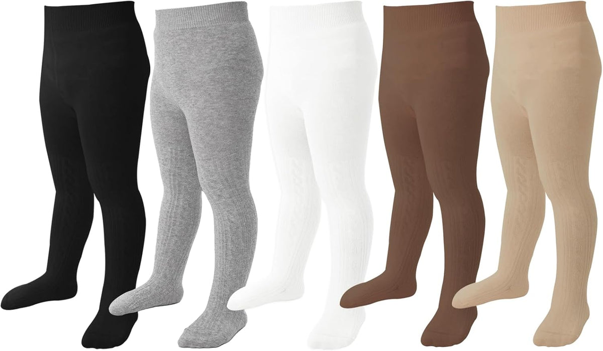 Mini angel Baby Tights Toddler Girl Tights Seamless Cable Knit Leggings Soft Cotton Stockings