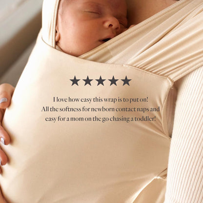 WildBird - Aerial Buckle Wrap - 0-6 Months - Standard (XS-XL) Sparrow - Newborn Baby Carrier