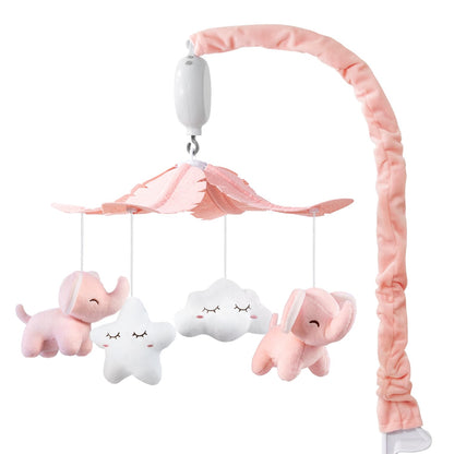 FEISIKE Baby Crib Mobile for Girls Boys with 3 Modes Digital Musical Motor（Rotating Only, Music
