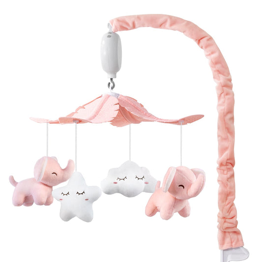 FEISIKE Baby Crib Mobile for Girls Boys with 3 Modes Digital Musical Motor（Rotating Only, Music