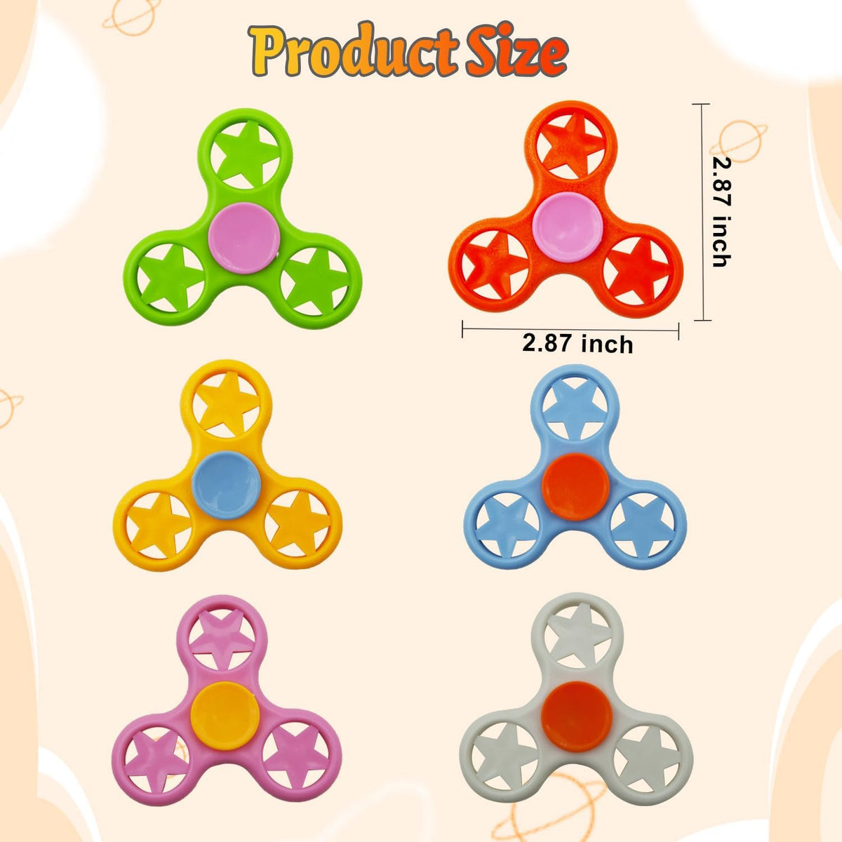 Fidget Spinner Fidget Toys 24 Pack,Party Favors Supplies Birthday Gifts Goodie Bags Stuffers for