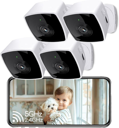 blurams Cameras for Home Security 5GHz, 2K Indoor Camera, Pet Camera with Phone App, AI Motion