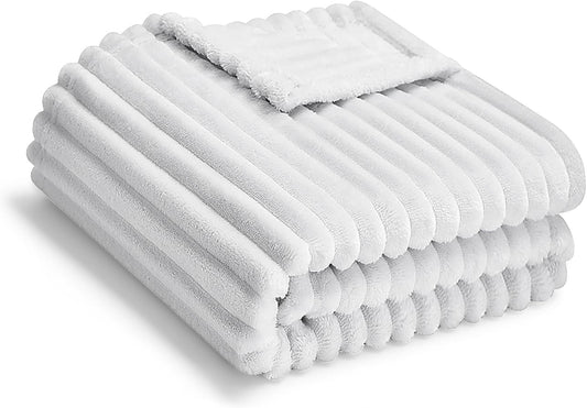 Soft Fleece Baby Blanket Ultra Cozy Grey Baby Blankets for Boys Warm and Lightweight Infant Toddler