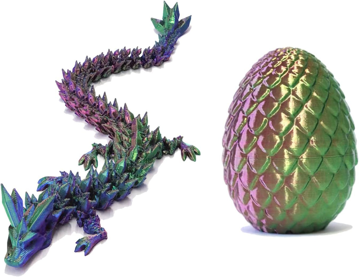 Easter Basket Stuffers, 3D Printed Dragon Surprise Egg, Executive Dragon Fidget Desk Toys