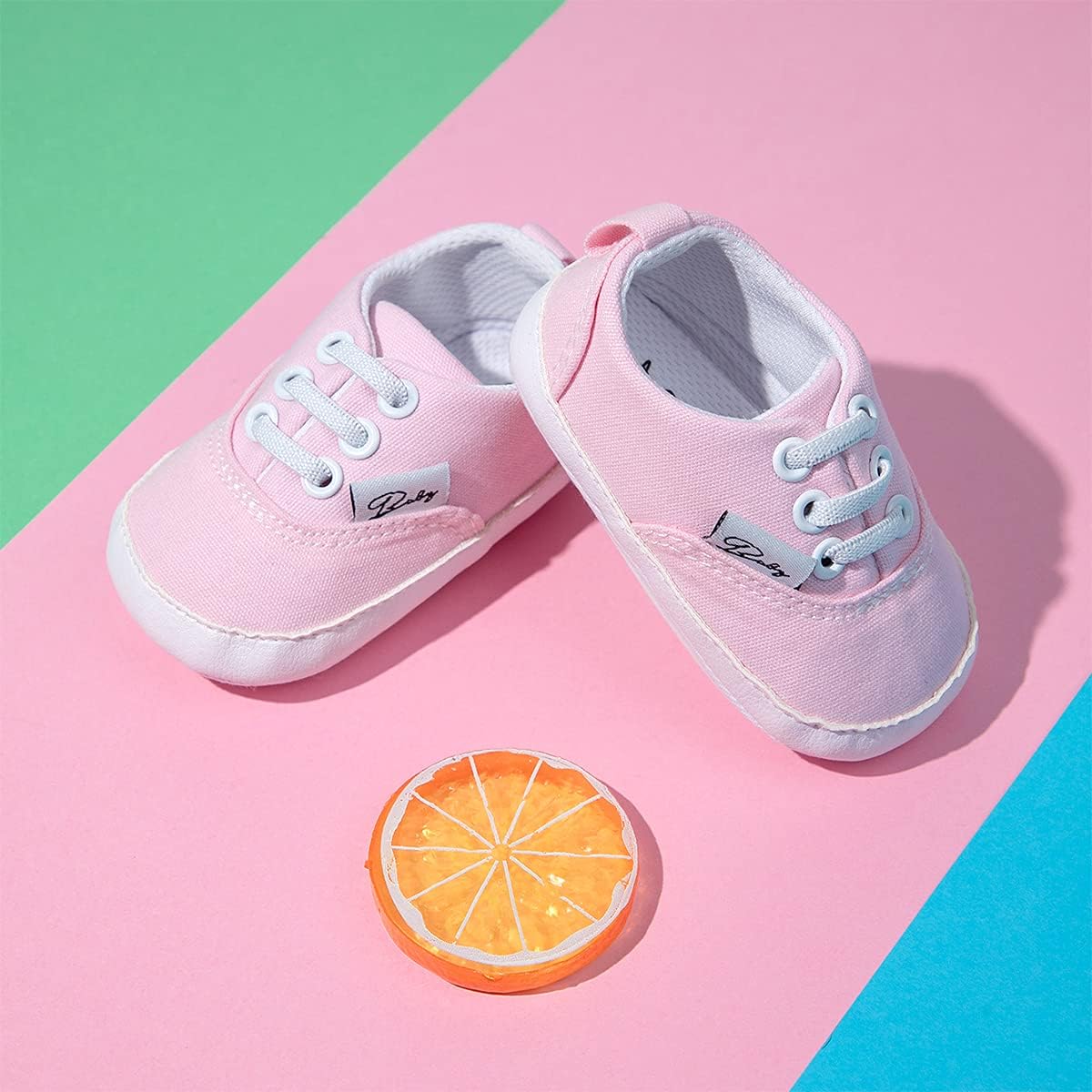 Morbido Infant Baby Boys Girls Canvas Sneaker Toddler Slip On Anti Skid Newborn First Walkers Candy