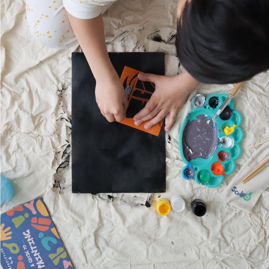 Sculpd Kids Painting Kit, Paint Craft Set for Kids Age 7+, Includes 5 Color Paint Set