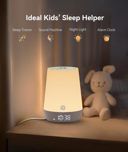 Dreamegg Sound Machine Baby - White Noise Sound Machine Baby With Night Light, Ok to Wake Alarm
