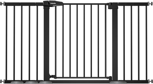 BABELIO 36-57" Extra Wide Baby/Dog Gate, Auto Close for The House, Stairs and Doorways, Pressure