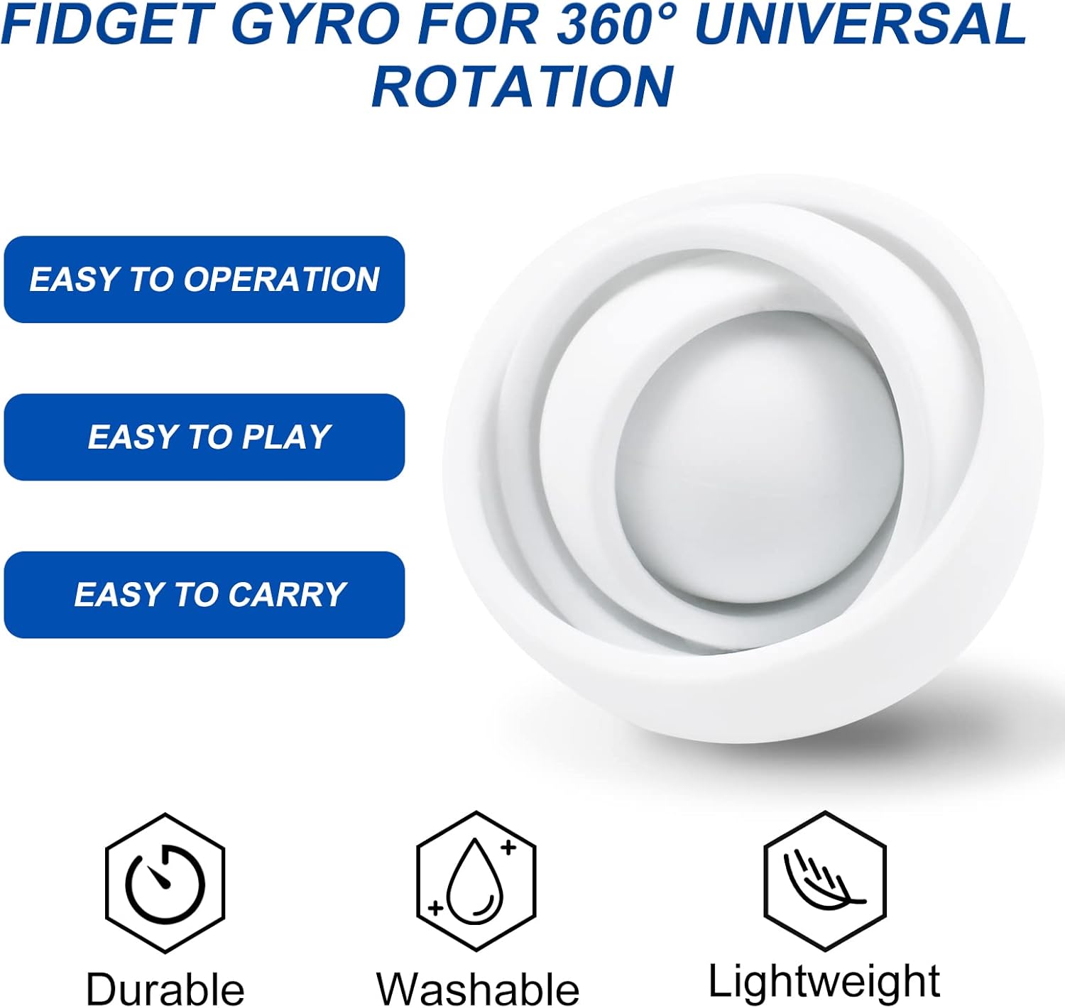 Fidget Toys for Kids, Fidget Gyro for Adults, Gifts for Boys Girls Teens Kids Christmas New Year