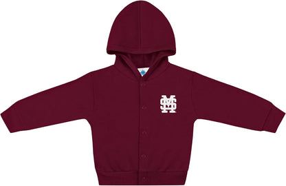 Creative Knitwear College Baby Snap Hooded Jacket - Team Logo, Multiple Colors, for Boys & Girls