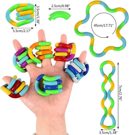 20 PCS Multicolored Quiet Fidgets Toys for Unique Fidget Experience, Anti Anxiety Sensory Toys