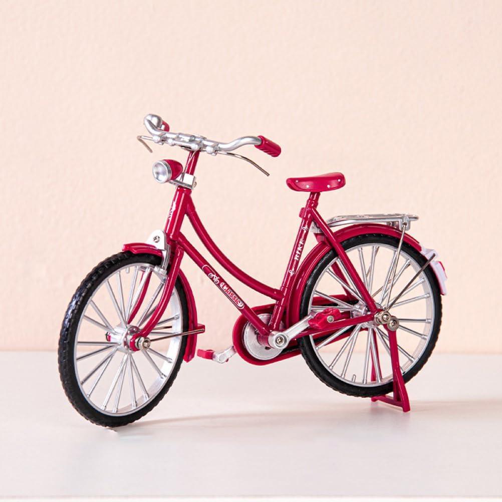 Miniature Alloy Bicycle Collections Bookshelf Decor, Metal Art Home Accessories, Desk Accessories
