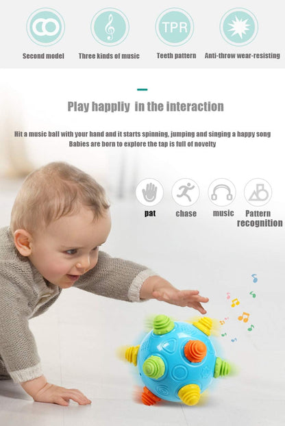 Toddler's Music Dancing Shake Ball - Move, Crawl, Bounce, Sensory Learning for Kids and Babies, Fun