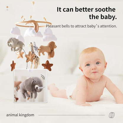Ikubigu Baby Mobile for Crib, Baby Crib Mobile for Boys Girls, Baby Mobile for Bassinet, Boho