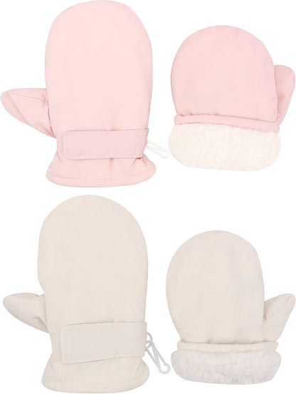 Toddler Gloves Kids Mittens Winter Warm Lined Fleece Gloves Waterproof Snow Baby Mitten for Boys
