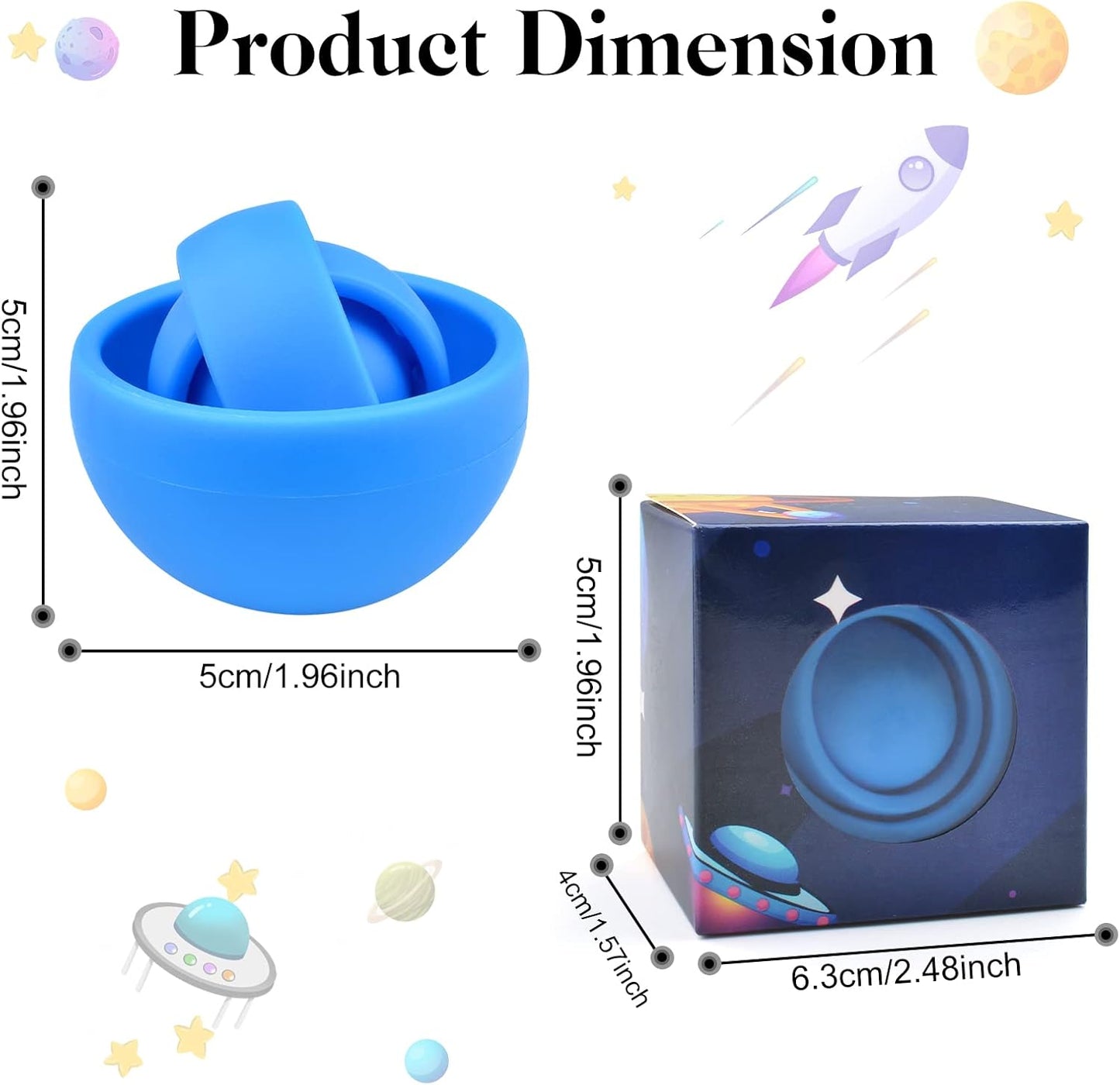 Fidget Toy Adults 2PC, Fidget Spinner Sensory Toys for Kids with Autism, Cool Gadgets Gifts for