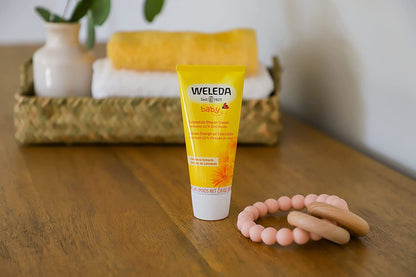 Weleda Baby Calendula Diaper Cream, 2.8 Fluid Ounce (Pack of 3), Plant Rich Protection with