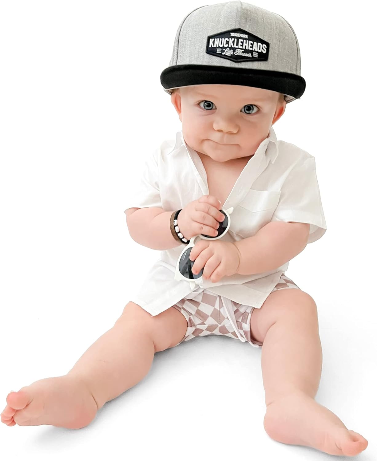 Baby Hats - Baseball Hat, Newborn Youth Flat Brim Mesh Trucker Surf Skate Bubba Bro Fitted Beach