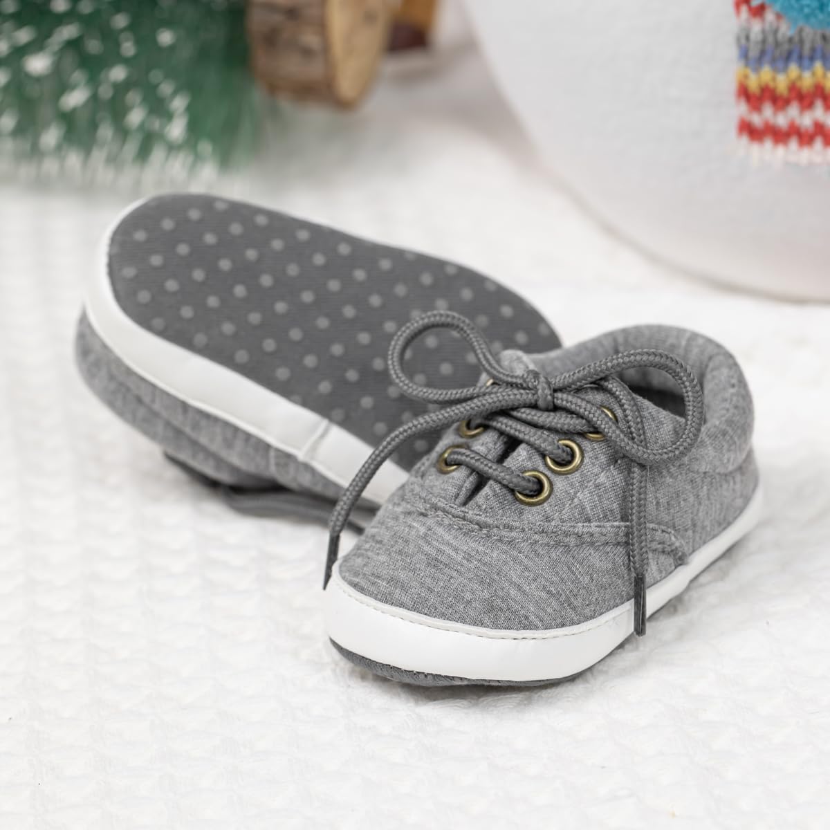 Morbido Infant Baby Boys Girls Canvas Sneaker Toddler Slip On Anti Skid Newborn First Walkers Candy