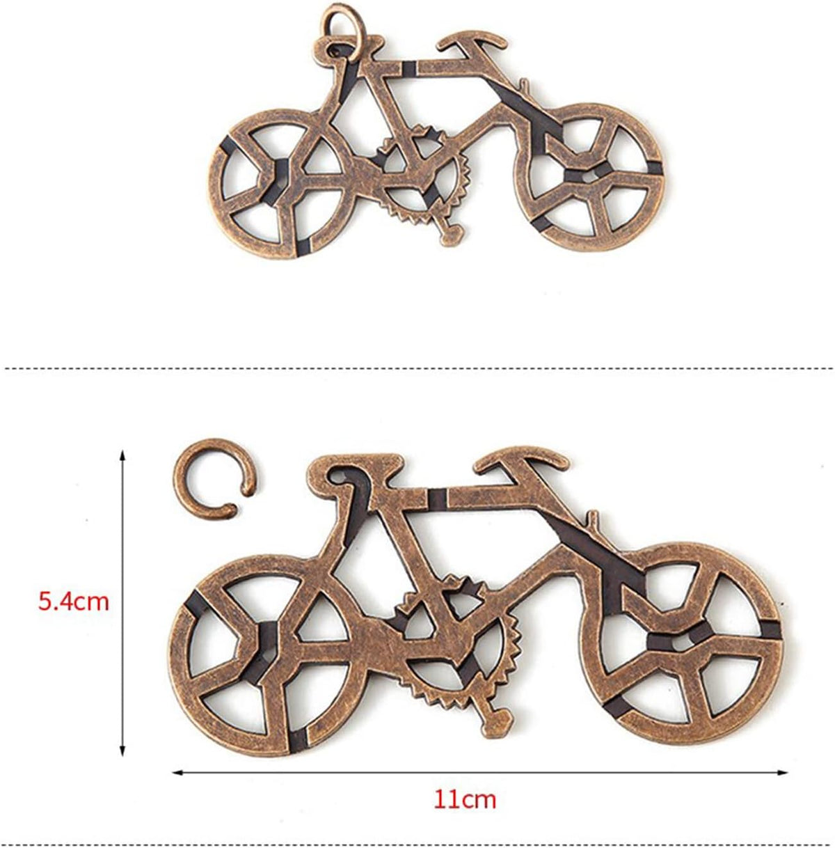 15 pcs IQ Test Puzzle Metal Wire Puzzles Mind Game Educational Toys High Difficulty Brain Teaser