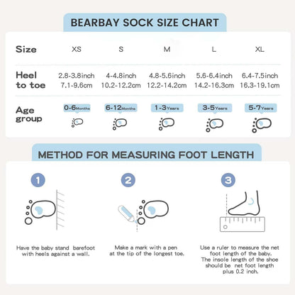 Baby Non Slip Ankle Socks with Grippers for 0 Months-7 Years Old Walking Socks